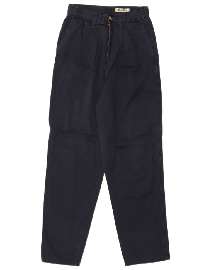EDDIE BAUER Womens Pegged Chino Trousers US 6 Medium W26 L29 Navy Blue