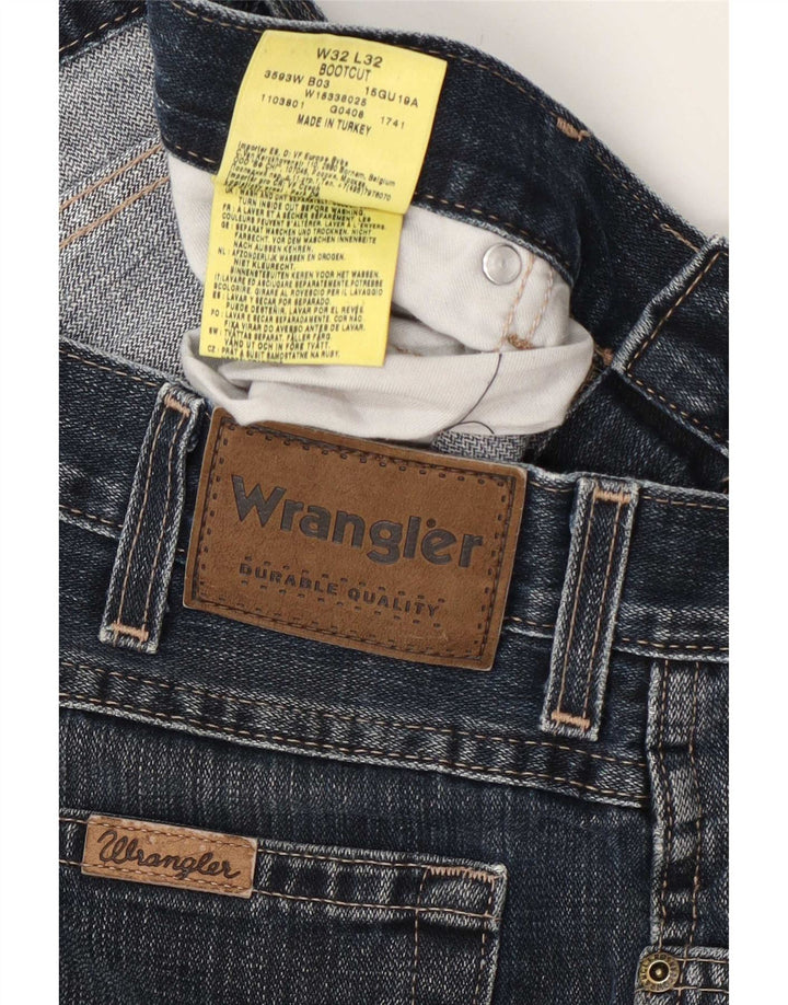 Wrangler Bootcut jeans til mænd W32 L32 Marineblå bomuld