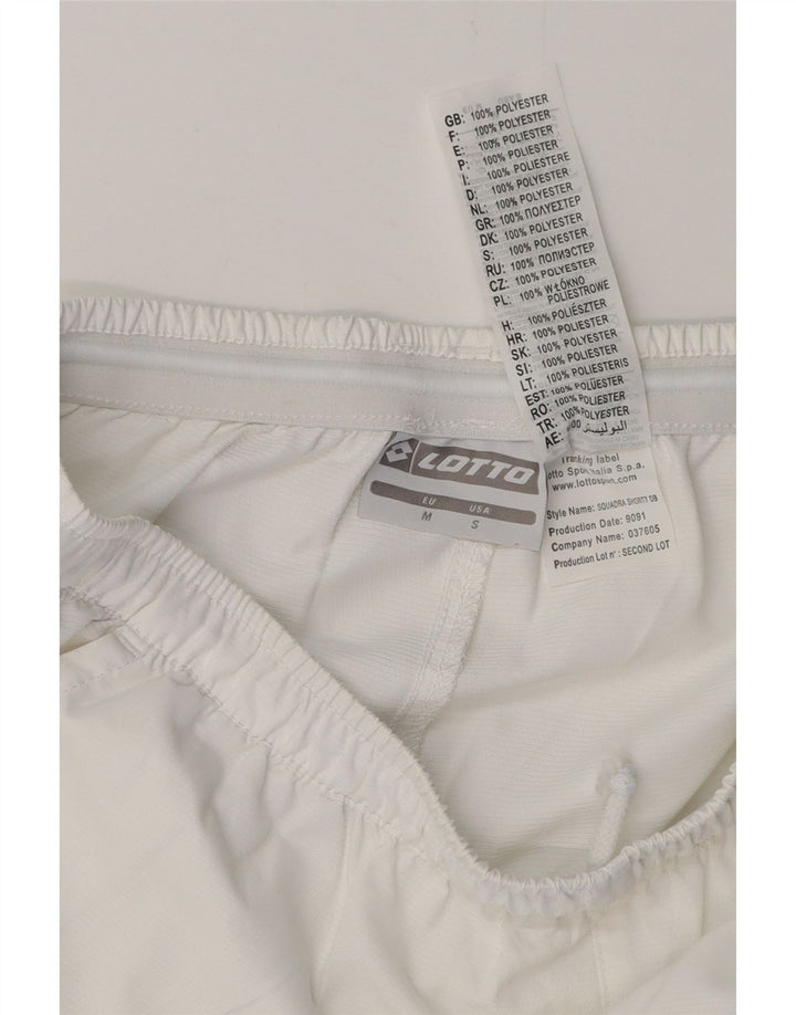 Pantaloni scurți sport LOTTO pentru bărbați, poliester alb, mic