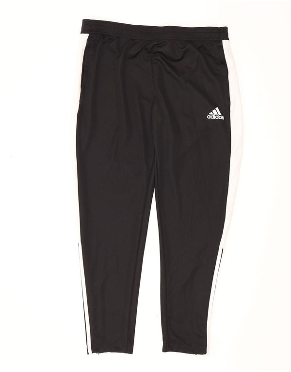 Pantaloni da tuta da uomo Adidas XL Sport in poliestere color block nero