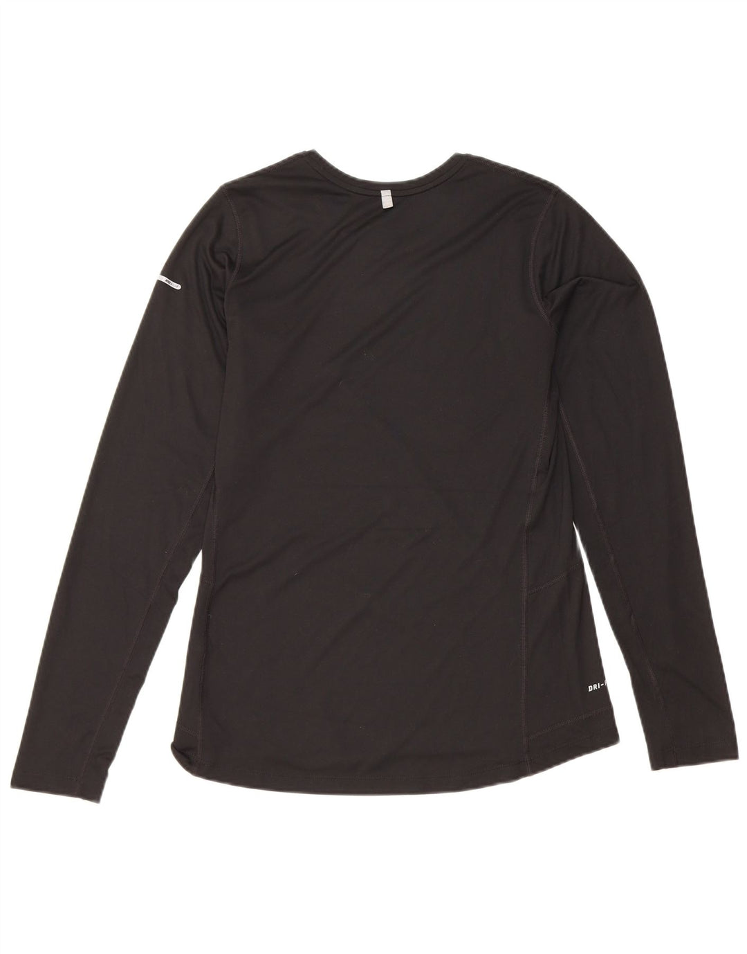 Top Nike Dri Fit da donna a maniche lunghe UK 14 medio nero