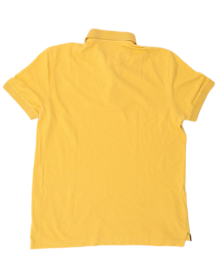 Massimo Dutti Mens Polo Shirt Large Yellow