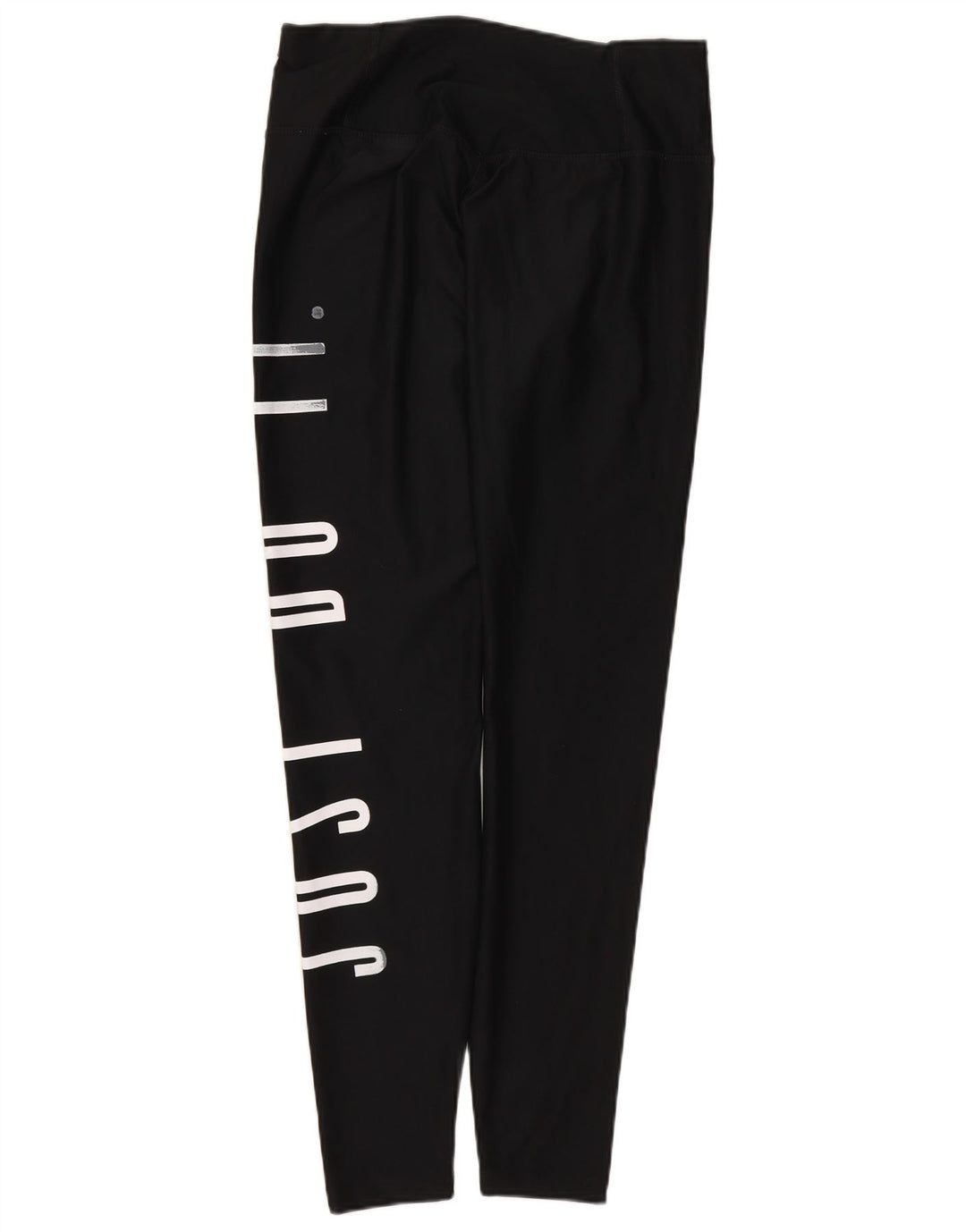 Nike Womens Dri Fit Graphic Leggings UK 8 Small  Black Polyester
