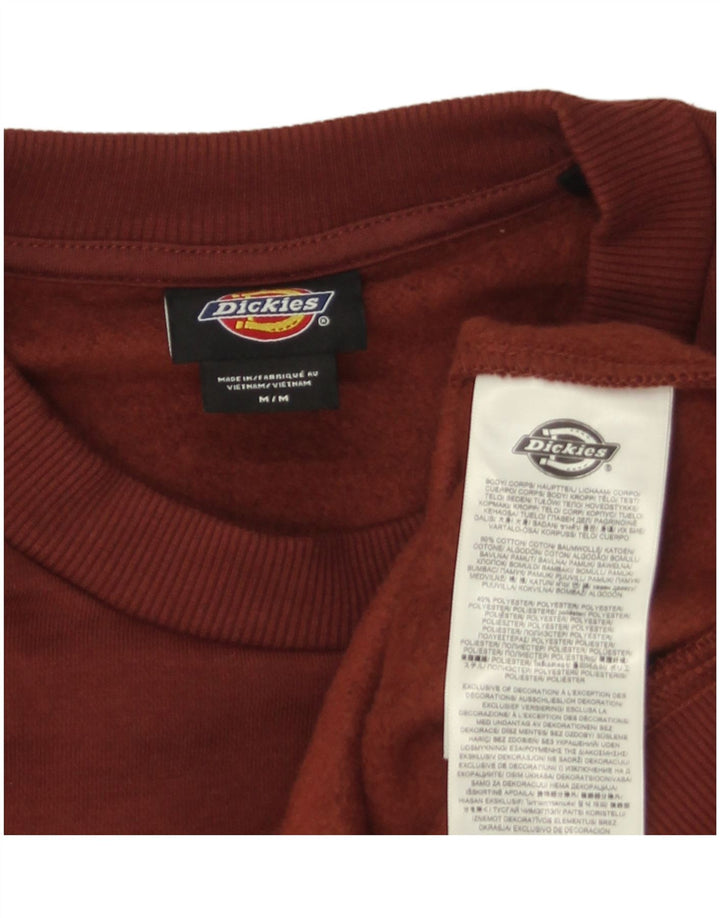 Dickies Mens Sweatshirt Jumper Medium Brown Cotton
