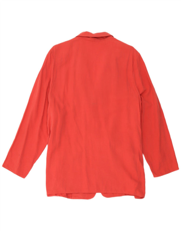 Marks & Spencer Womens Standard Fit 3 Button Blazer Jacket UK 20 2XL Red