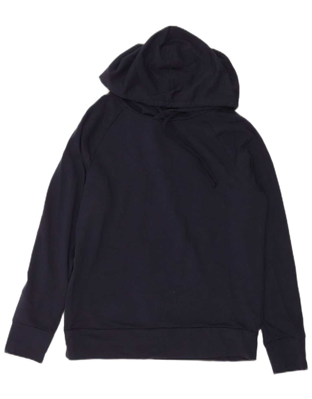 EDDIE BAUER Womens Hoodie Jumper UK 10 Small Navy Blue Polyester