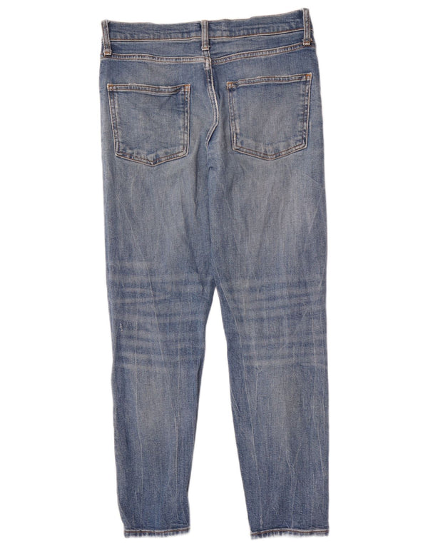 Zara Womens Distressed Slim Jeans EU 38 Small W28 L27 Blue Cotton