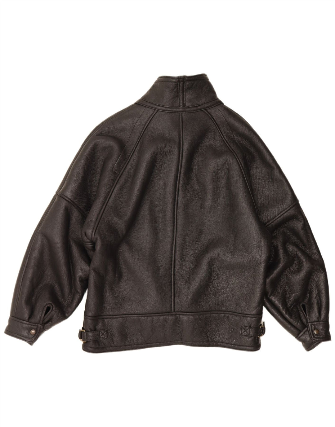 Vintage hombres shearling chaqueta IT 54 2XL negro shearling
