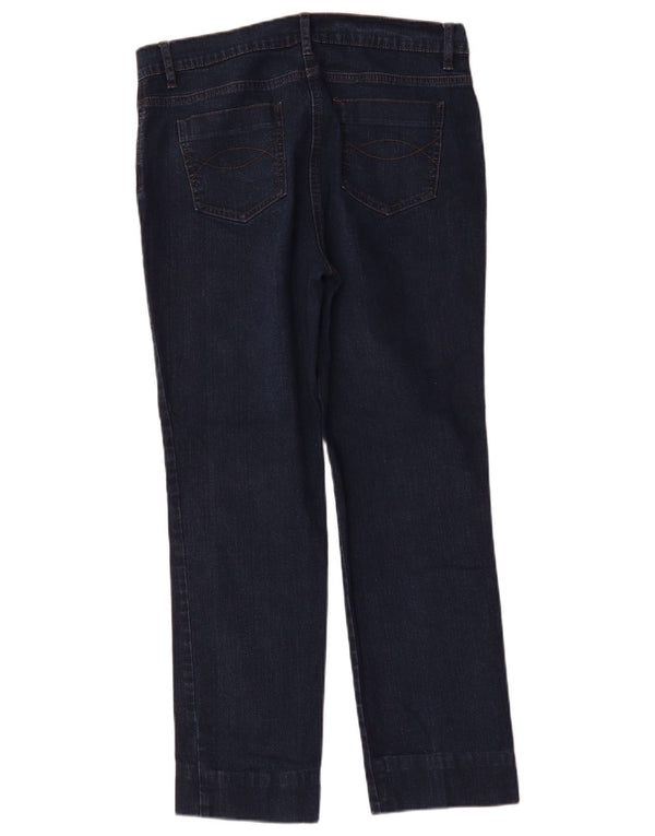 Marks & Spencer ženske ravne traperice UK 14 Large W32 L27 tamnoplave
