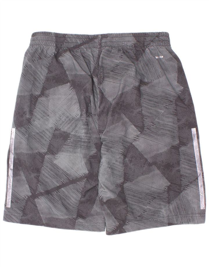 Adidas Boys Climalite Sportshorts 13-14 år Grå geometrisk polyester