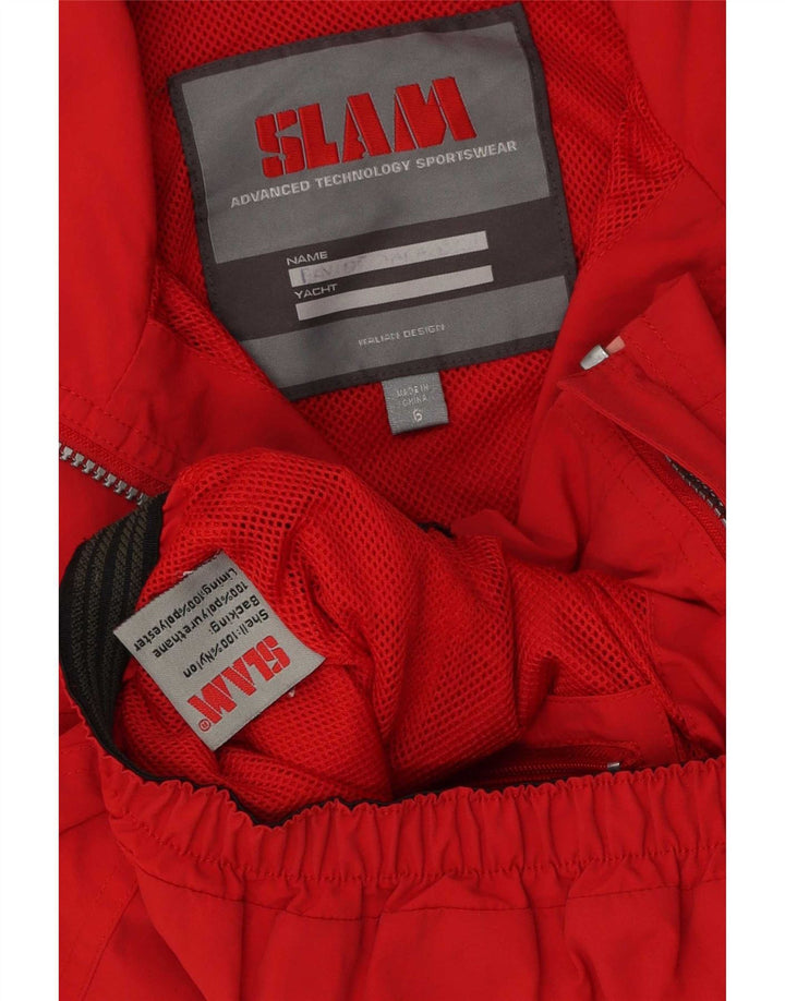 Slam Boys Bomber Jacket 5-6 År Rød Polyester