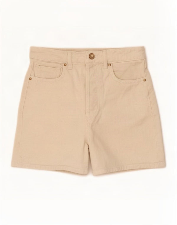 Zara Damen Jeansshorts EU 34 2XS W24 Beige