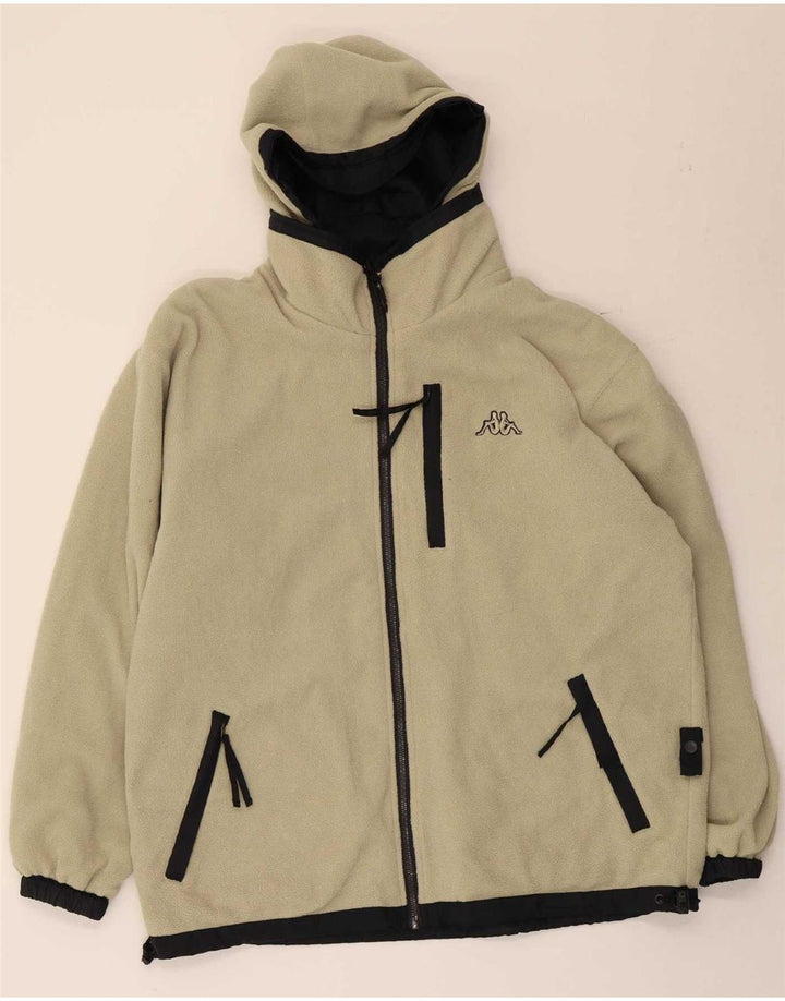 Kappa Herren Kapuzen-Wendejacke UK 36 Small Schwarz Polyester