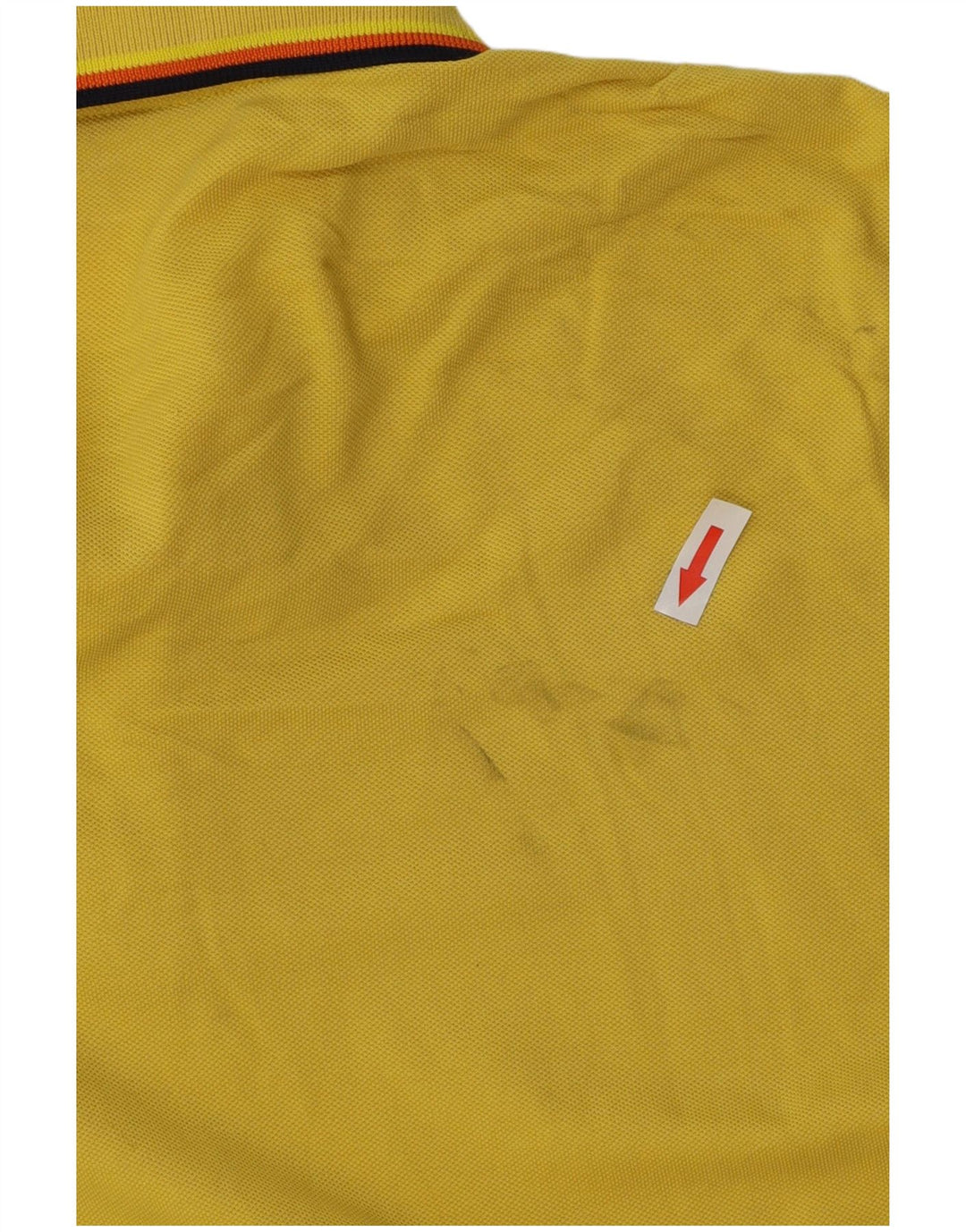 K-WAY Mens Polo Shirt Large Yellow