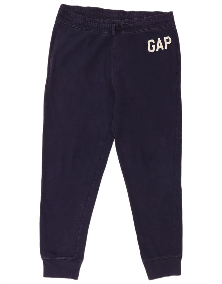 Gap Mens Tracksuit Trousers Joggers Medium Navy Blue Cotton