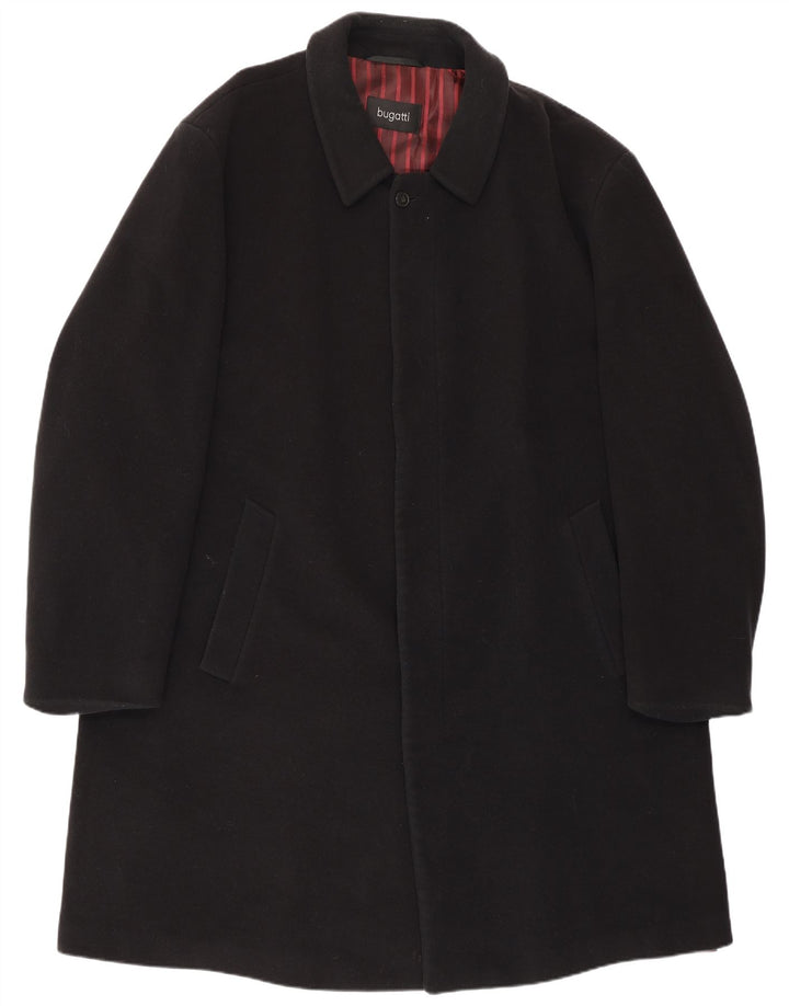 Sobretudo masculino Bugatti IT 48 4XL lã preta