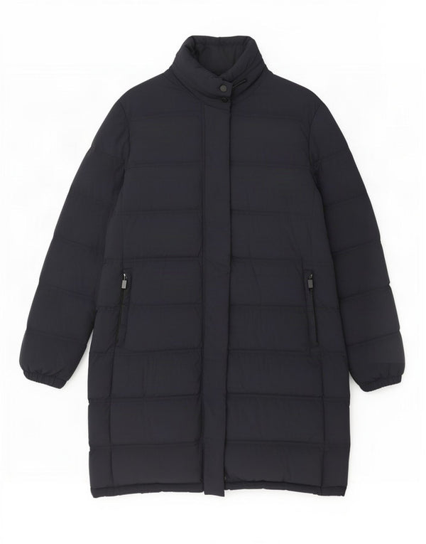 Aspesi Womens Padded Coat UK 18 XL Navy Blue Polyamide