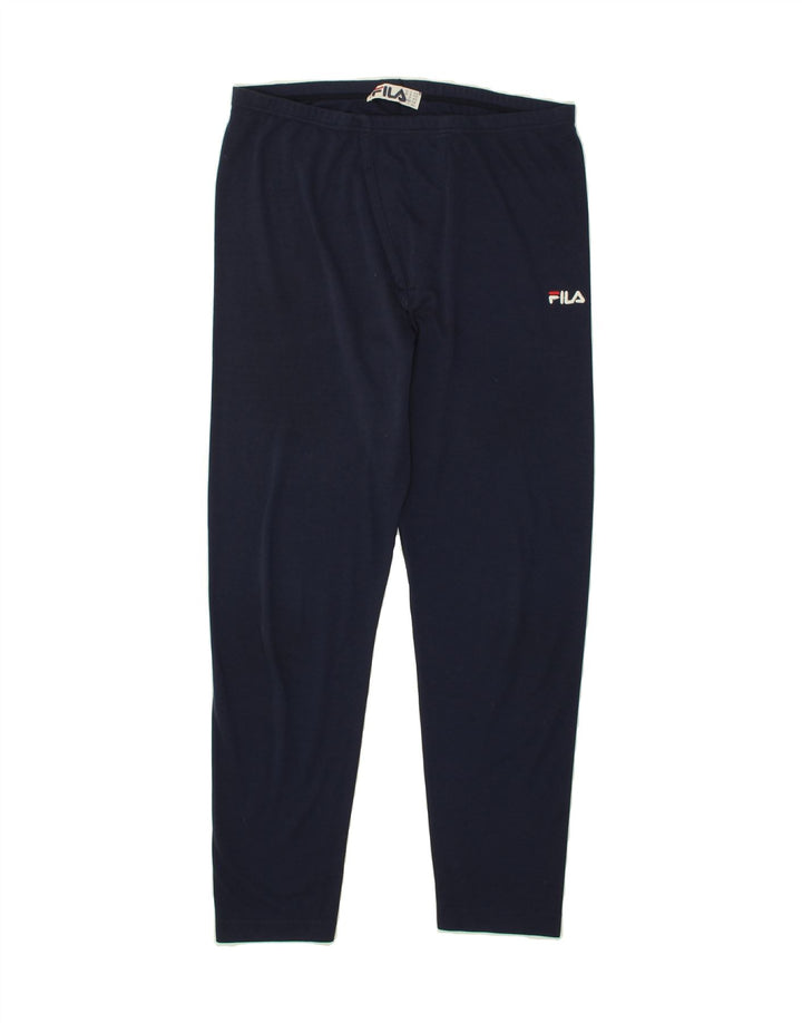 FILA Womens Leggings IT 50 XL Navy Blue Vintage Fila and Second-Hand Fila from Messina Hembry 