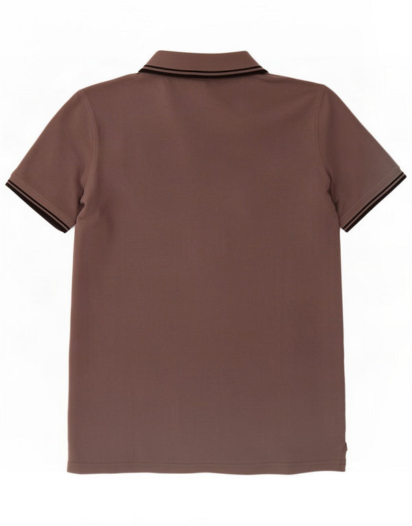 Polo Carrera Homme Large Gris Coton