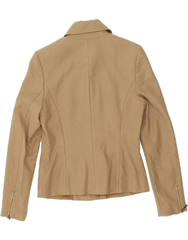 ESPRIT Womens Bomber Jacket UK 10 Small  Brown Wool | Vintage Esprit | Thrift | Second-Hand Esprit | Used Clothing | Messina Hembry 