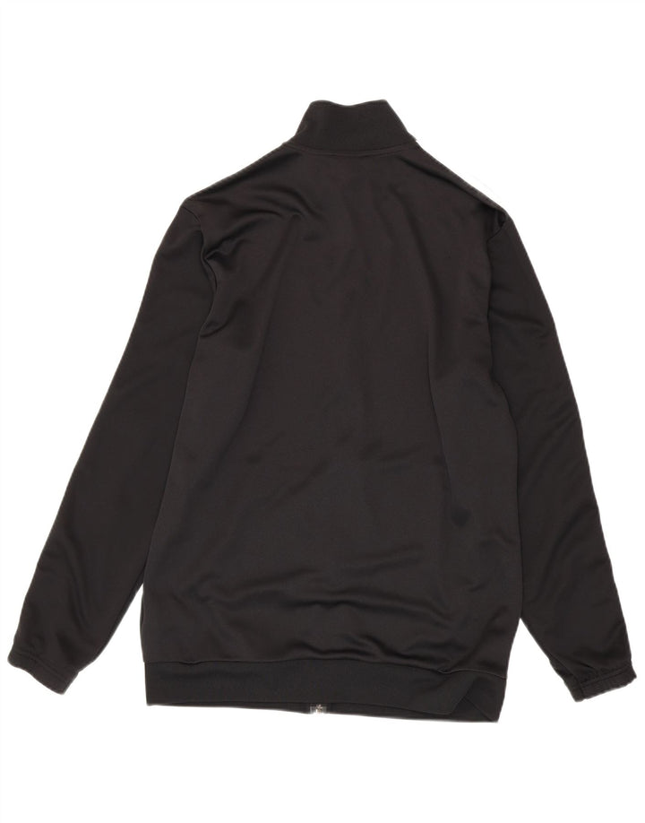 Adidas Mens Tracksuit Top Jacket UK 42/44 Large Black Polyester