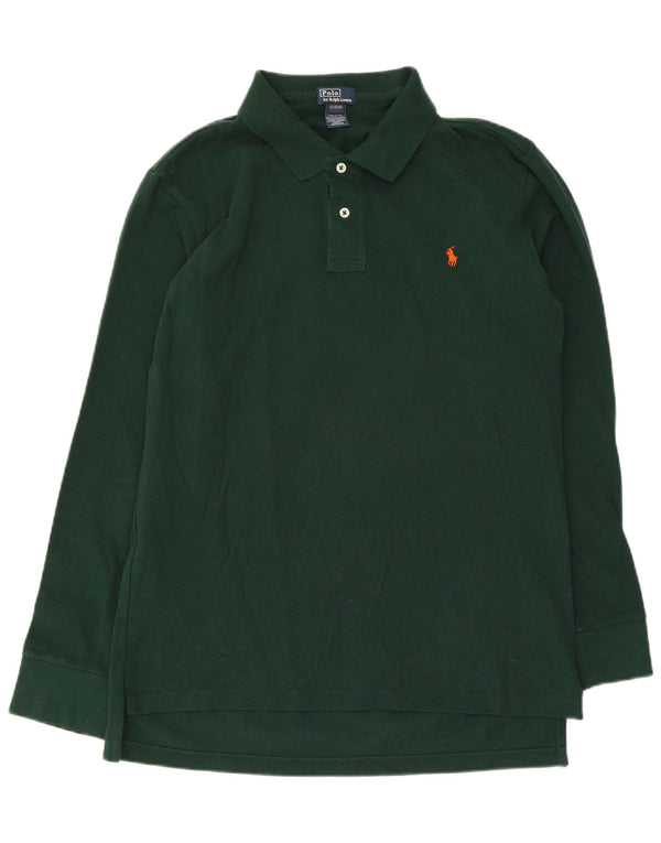 Polo Ralph Lauren Camicia a maniche lunghe da bambino 15-16 anni XL Cotone verde