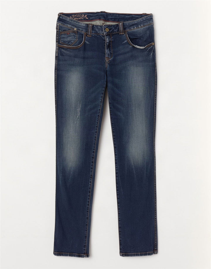 Tommy Hilfiger Womens Slim Jeans W32 L32 Navy Blue Cotton