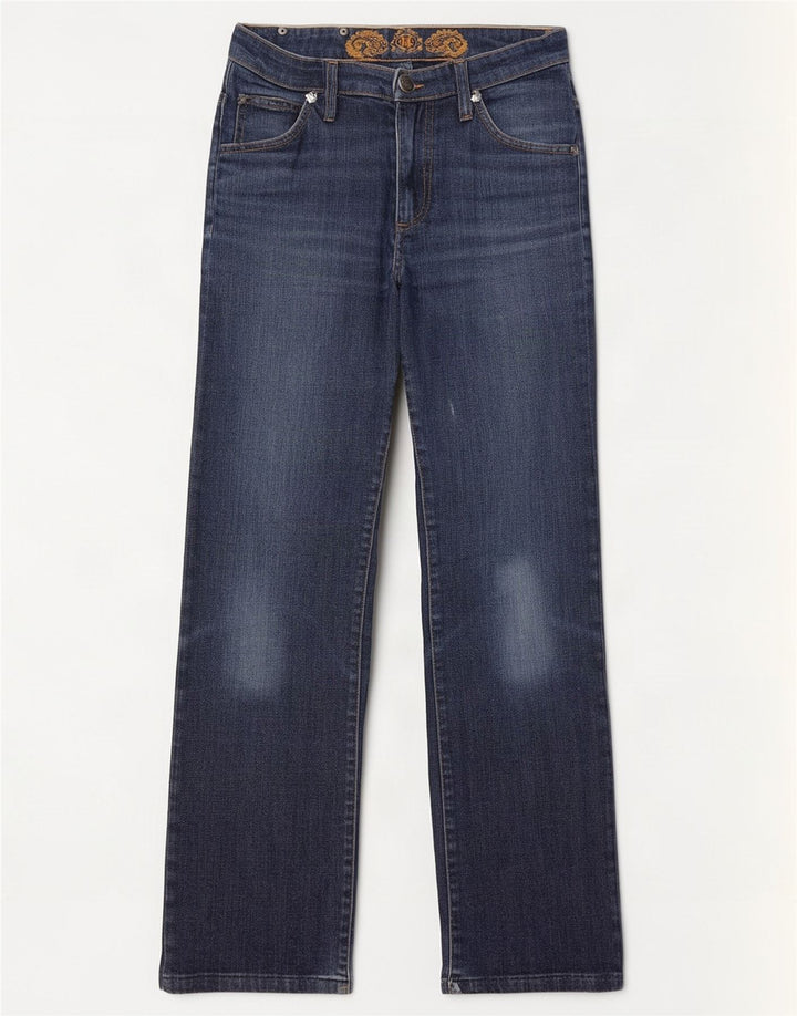 Marlboro Classics Womens Distressed Straight Jeans W28 L29 Navy Blue
