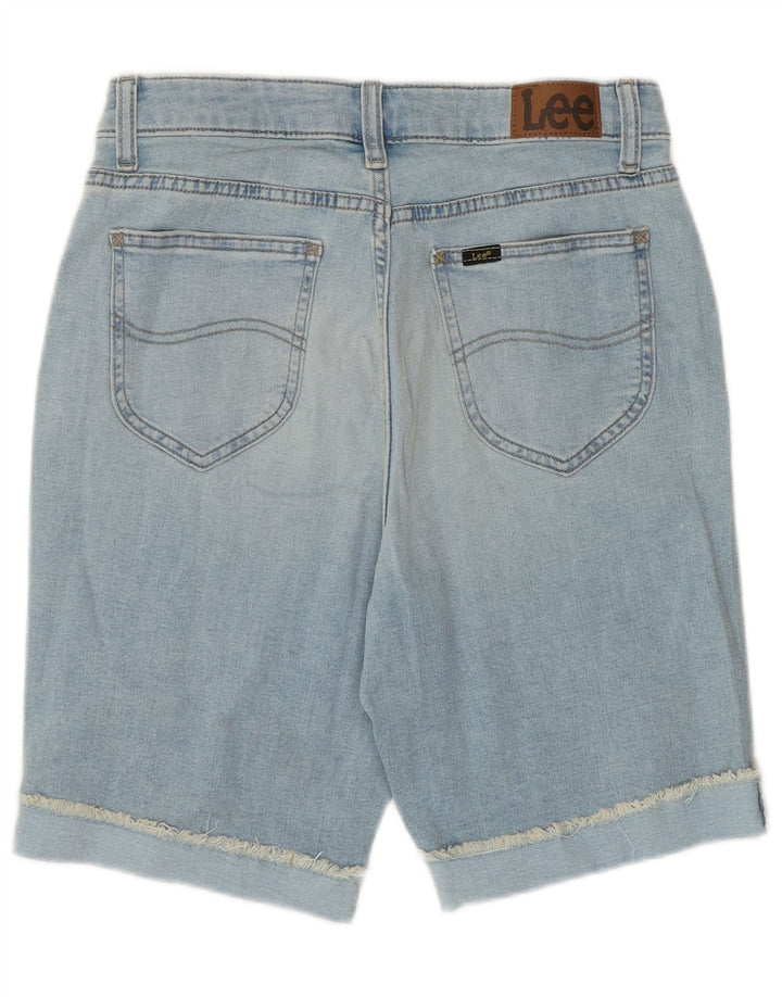 Pantaloncini di jeans da donna Lee US 6 medi W28 cotone blu