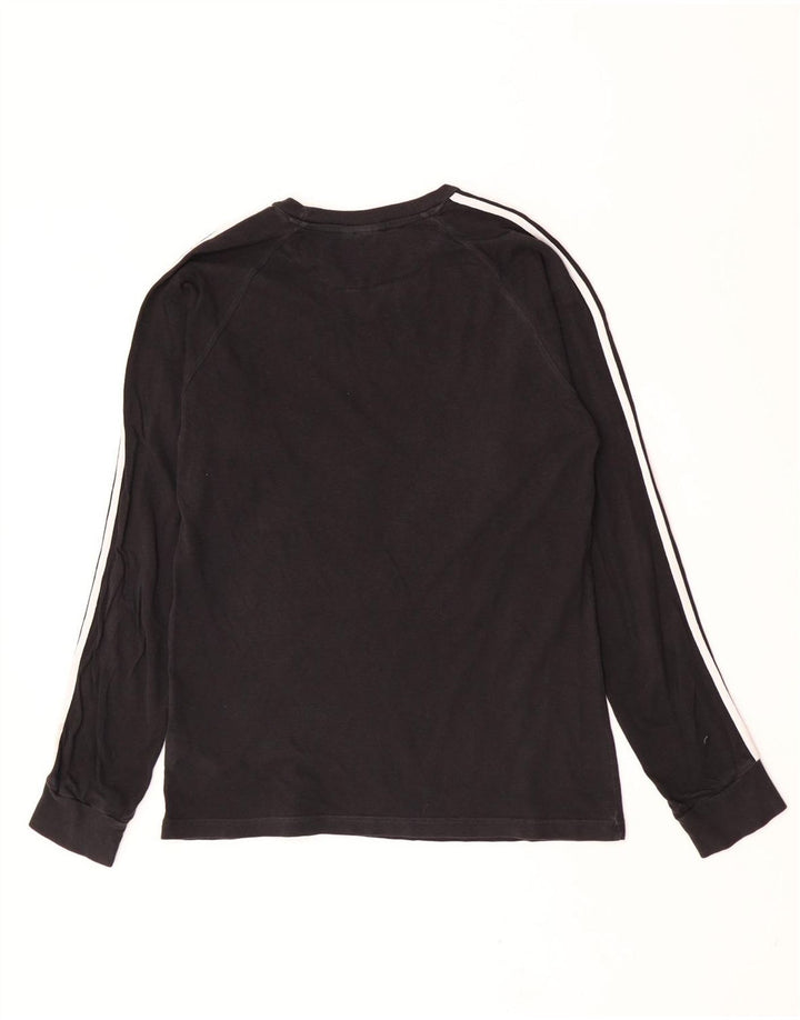 Adidas Hombre Gráfico Top Manga Larga Medio Algodón Negro