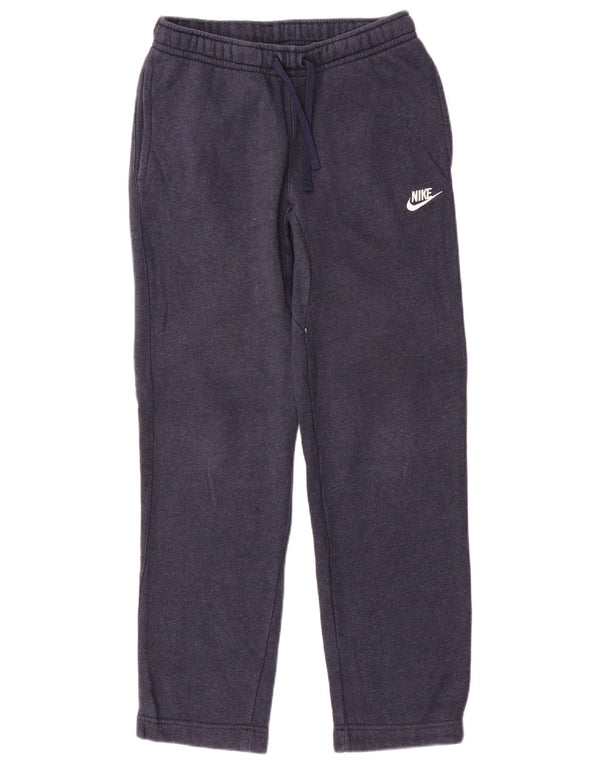 Pantaloni della tuta da donna Nike UK 10 Small Blu Navy Cotone