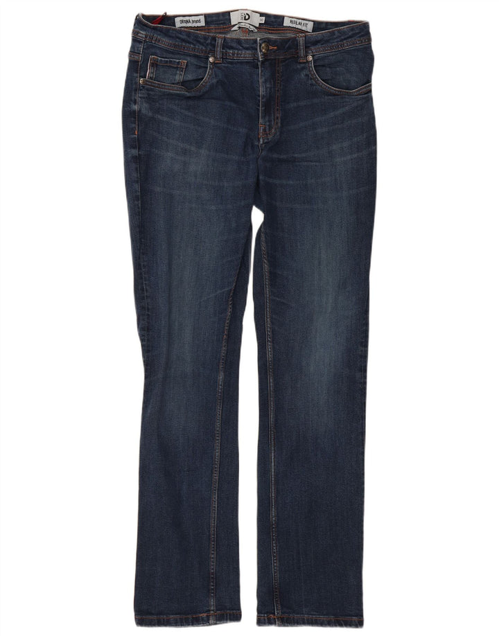 Dack's Regular Straight muške traperice IT 50 Large W34 L32 Plavi pamuk