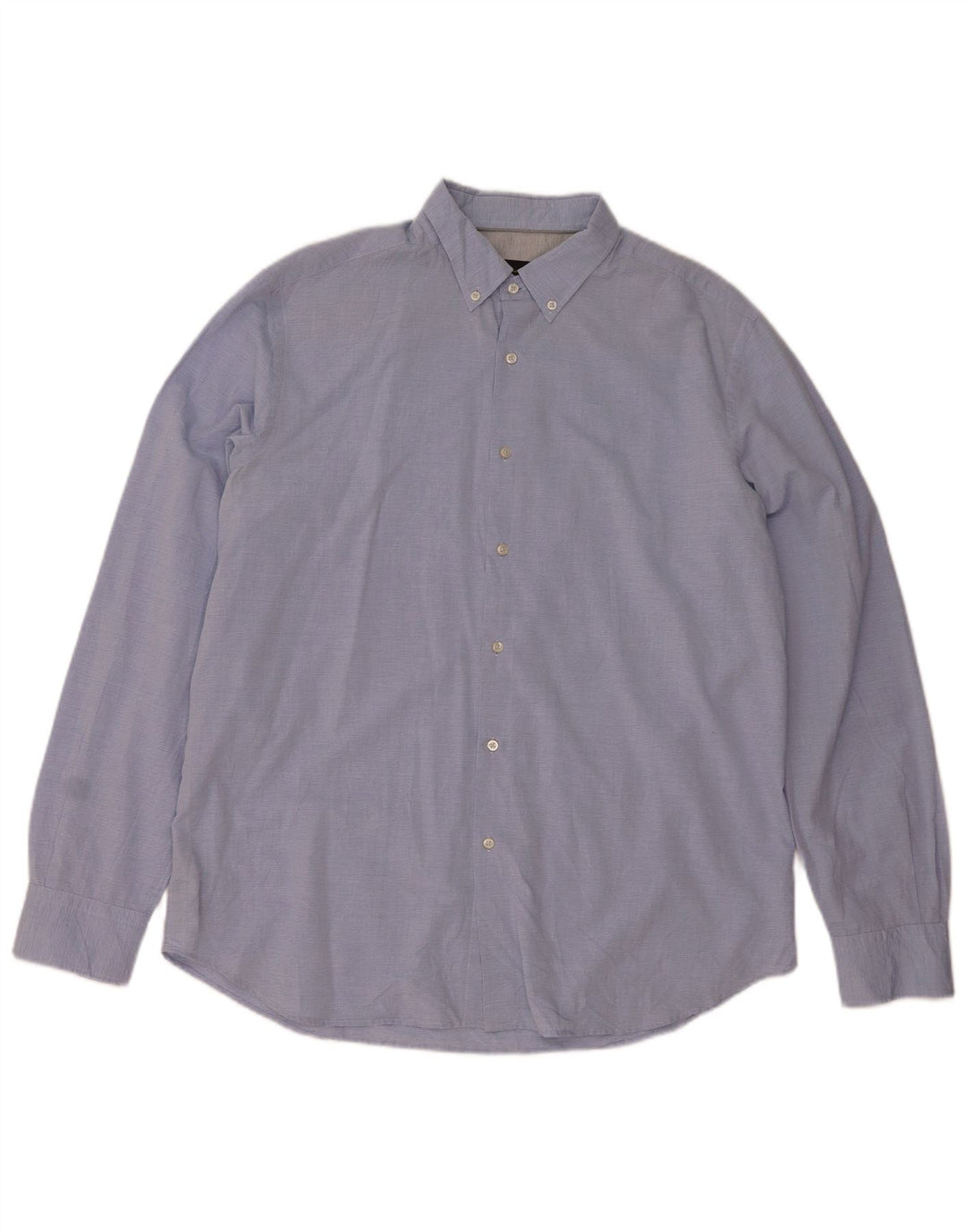 Massimo Dutti Mens Shirt 2XL Blue Pinstripe Cotton
