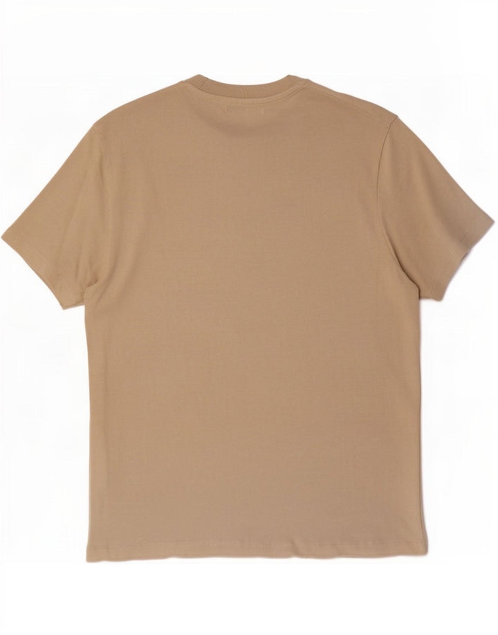 Zara Mens T-Shirt Top Small Beige