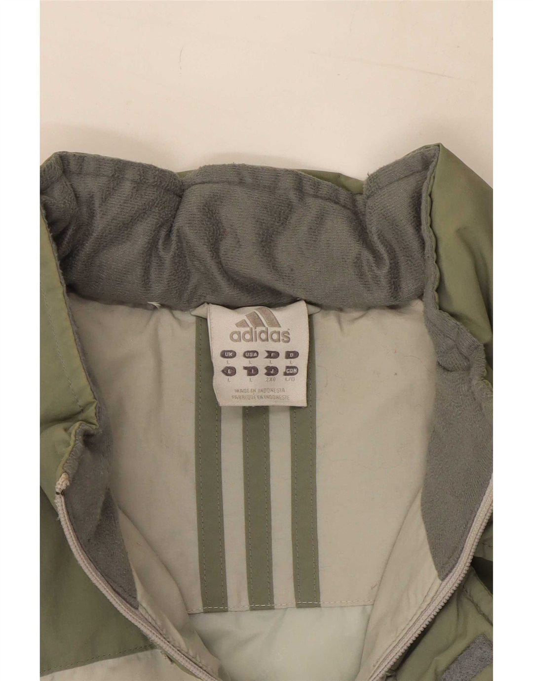 Adidas Mens Padded Jacket UK 40 Large Multicoloured Colourblock Polyester