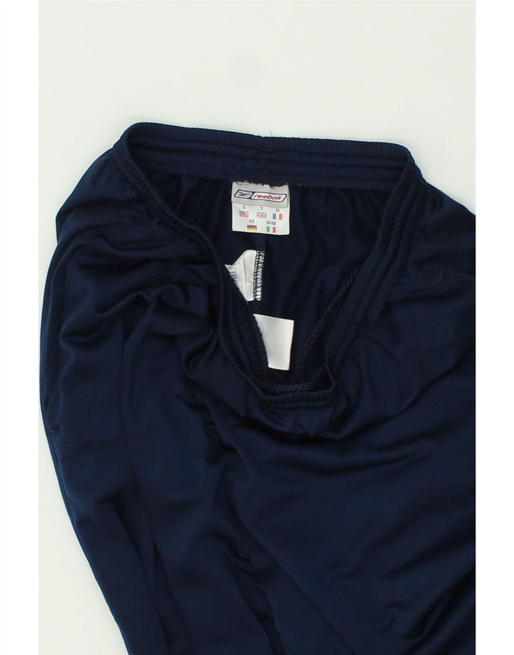 REEBOK Mens Tracksuit Trousers Small Navy Blue Polyester Vintage Reebok and Second-Hand Reebok from Messina Hembry 