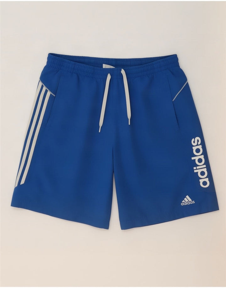 Adidas Mens Graphic Sport Shorts Large Blue Polyester