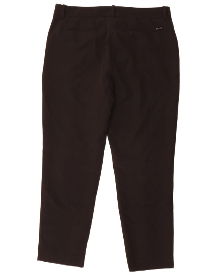 Dkny Womens Slim Chino Trousers US 8 Medium W30 L27 Black