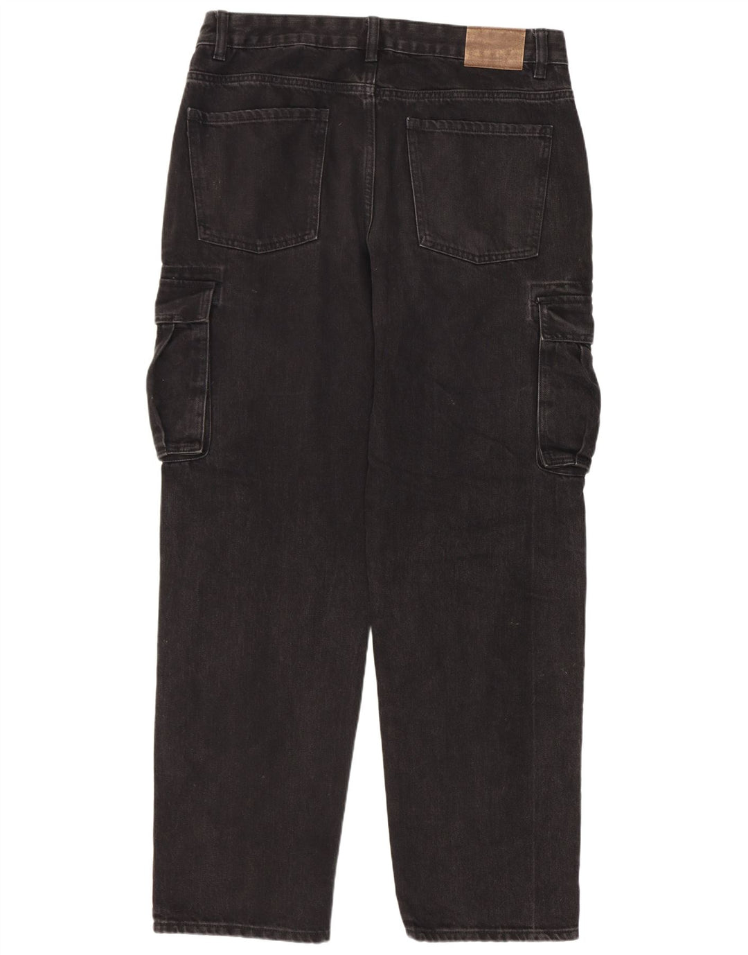 Kiabi Herre Cargo Straight Jeans IT 50 Large W34 L31 Sort