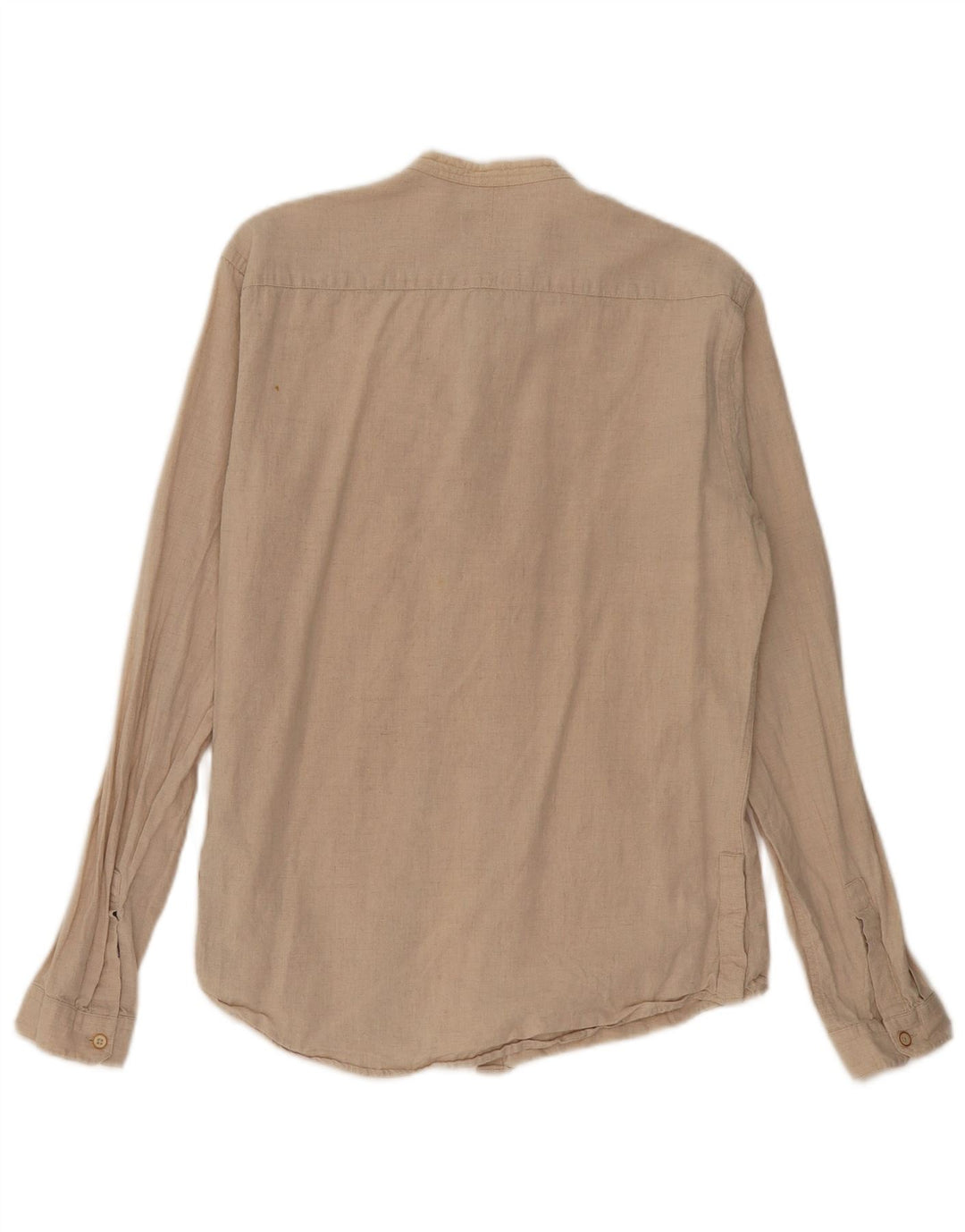 Camicia Zara da uomo slim fit in lino beige medio