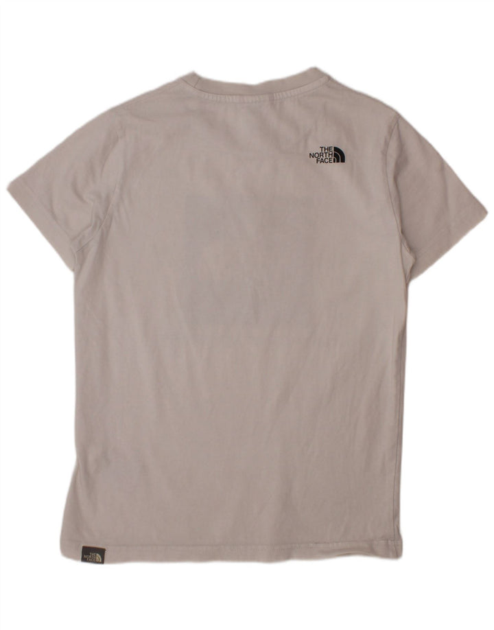 THE NORTH FACE Boys Graphic T-Shirt Top 9-10 Years Medium White