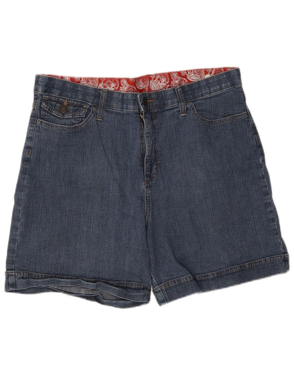 Lee Damen-Jeansshorts mit hoher Taille, US 16, 2XL, W34, blaue Baumwolle