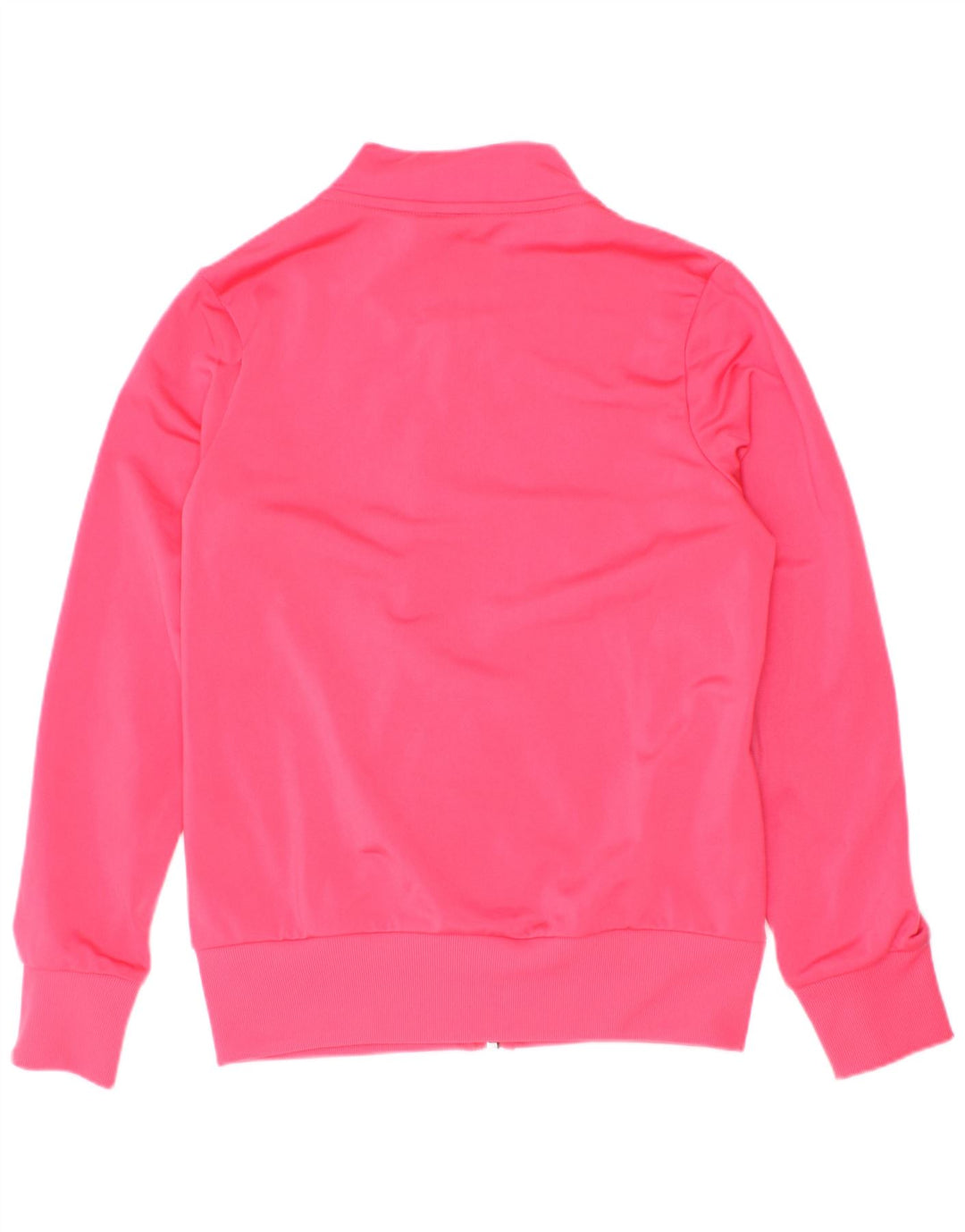 Adidas Girls Graphic Tracksuit Top Jacket 9-10 Years Pink Polyester