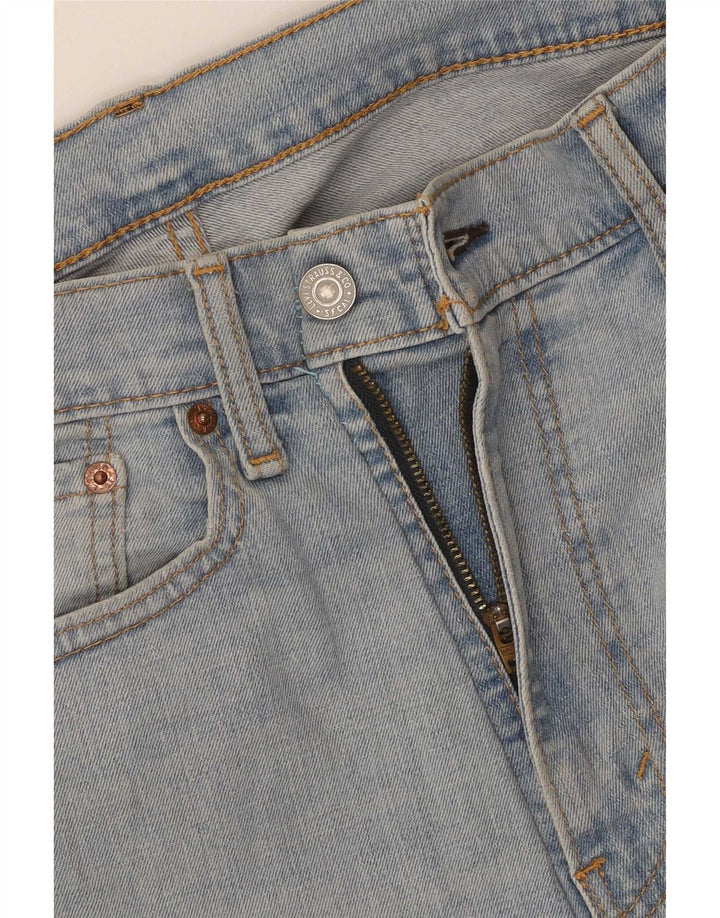 Damskie jeansy Levi's 513 Straight W36 L30 Niebieskie