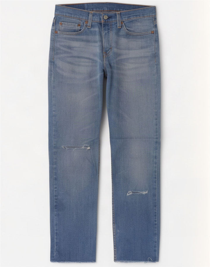 Levi's Mujer 514 Vaqueros Rectos Desgastados W28 L30 Azul