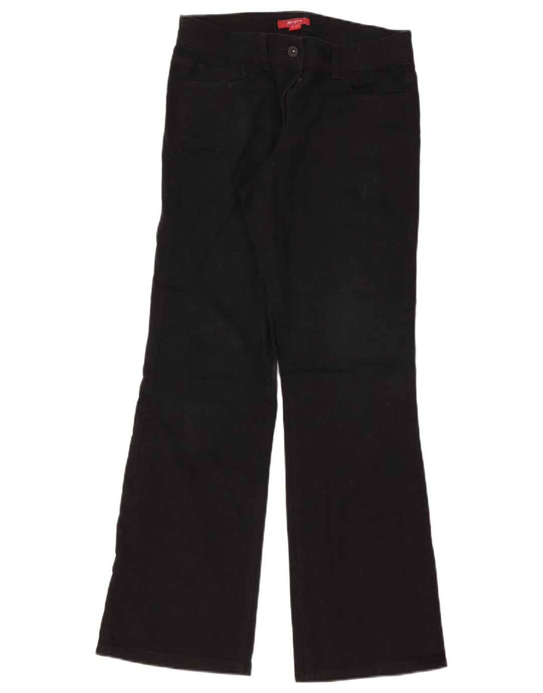 Monsoon Damen Bootcut Jeans UK 10 Small W30 L31 Schwarze Baumwolle