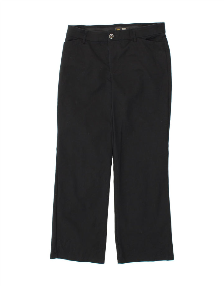 LEE Womens Mid Rise Regular Casual Trousers W34 L30 Black Vintage Lee and Second-Hand Lee from Messina Hembry 