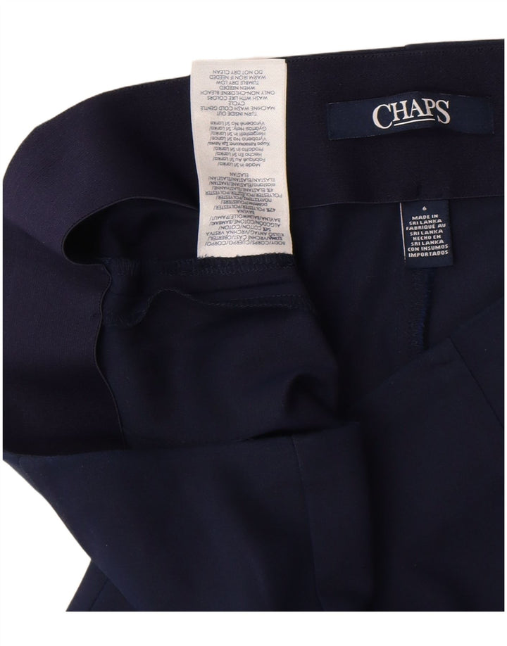 Chaps Womens Capri Trousers US 6 Medium W27 L21 Navy Blue Polyester