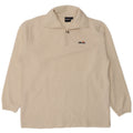 Pulover din fleece pentru bărbați Ellesse, cu fermoar, 2XL, poliester alb