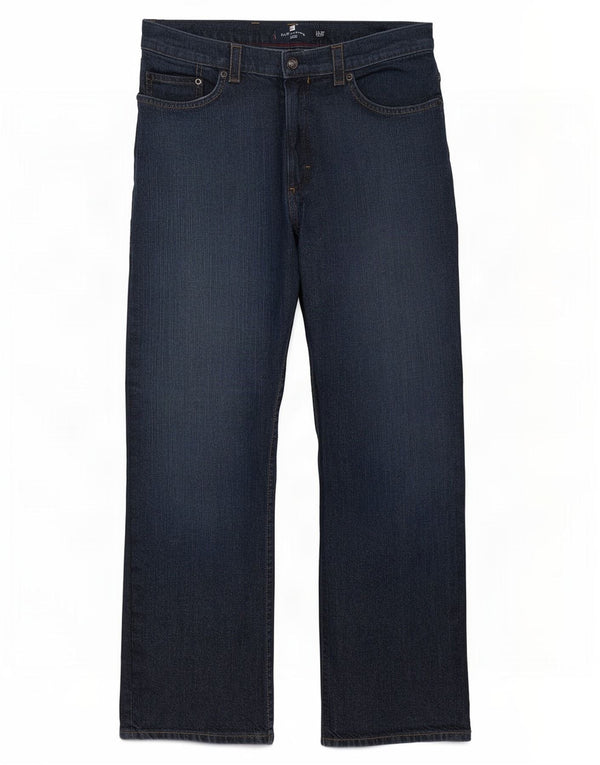 Marks & Spencer Mens Blue Harbour Straight Jeans W32 L29 Navy Cotton